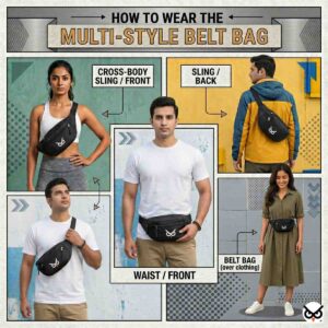 multi style waist bag / fanny pack ooltaseedha.com