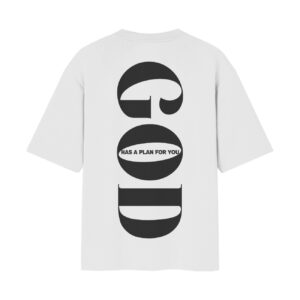 Team Jesus Oversized Front Back Printed White Tshirt