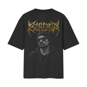Bohemia Paji 420 Desi Hip Hop Oversized Front Back Printed Black Tshirt
