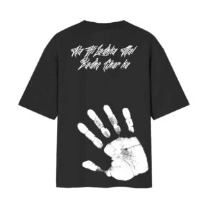 Ghar ka Mai Badha Ladhka – 99Side Oversized Back Printed Black Tshirt
