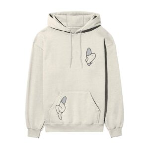 Phantom Exit | Ghost Portal Pocket Front Printed OFF-White Hooded Sweatshirt