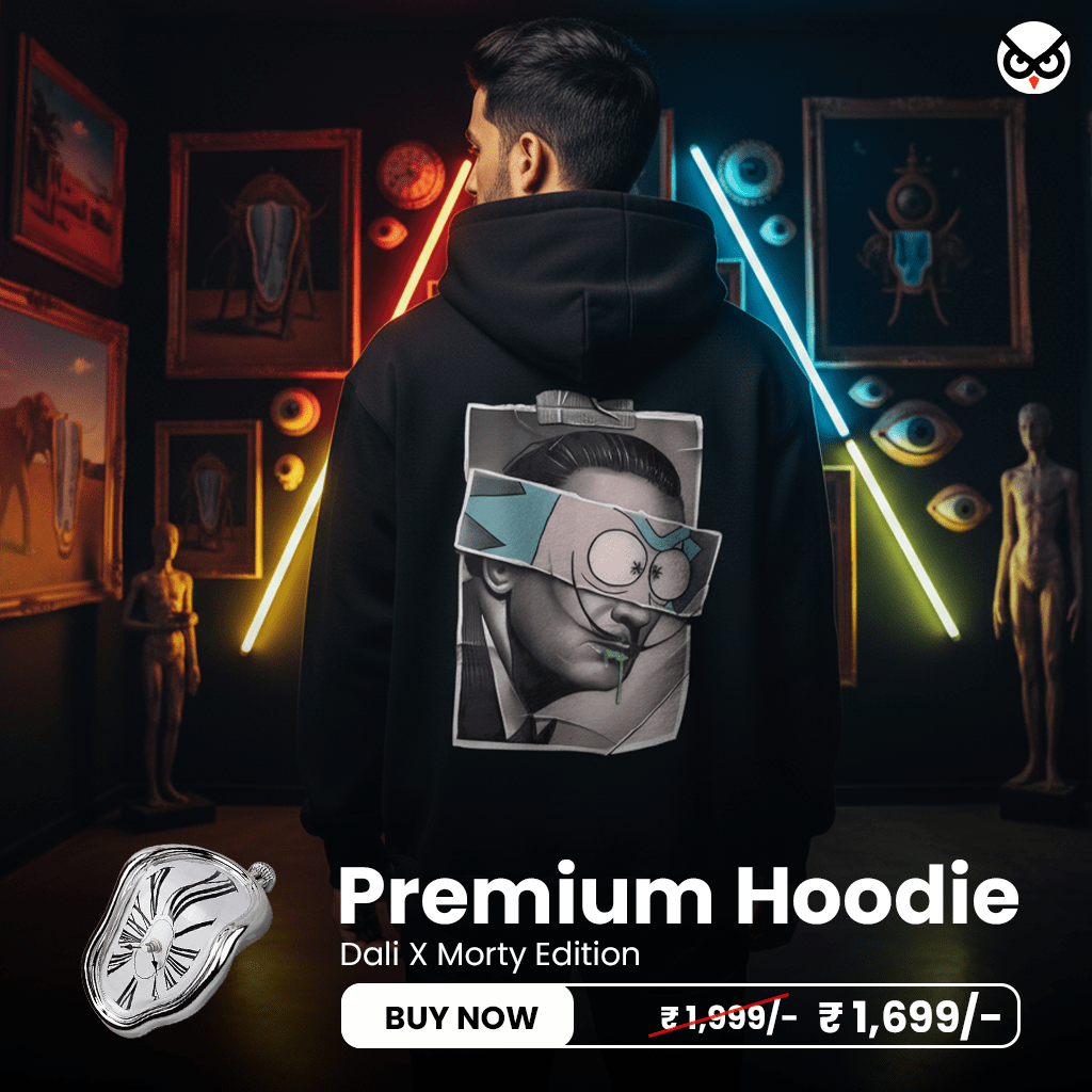 Dali x Morty hoodie ooltaseedha.com