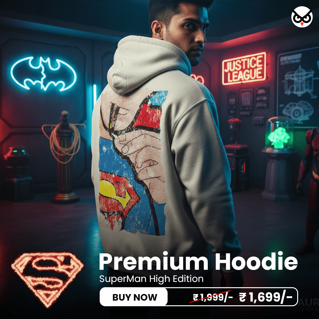 Superman With Bidhi Super High hoodie ooltaseedha.com