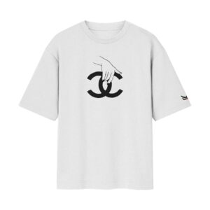 Chanel Naughty Logo Oversized Front Printed Tshirt