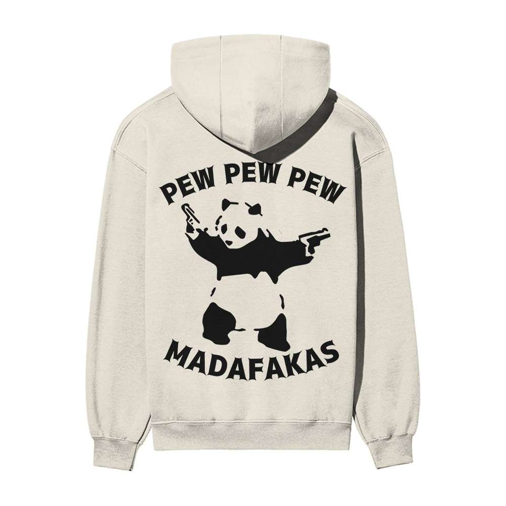 Pew Pew Panda hoodie ooltaseedha.com