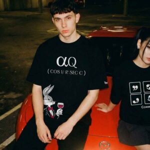 ALPHA Q (I'll F#CK You - Cz you are sexy) Nerdy Humour Oversized Front Print Black T-Shirt ooltaseedha.com