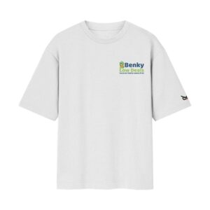 BENKY LOW DEALS (Behen Ki L#dhi) Employee Uniform Oversized Front Back Print White Tshirt ooltaseedha.com