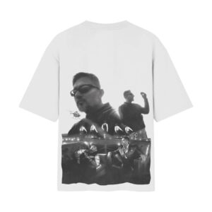 Honey Singh Rapper (Journey) – DHH | Desi Hip Hop | Oversized Front Back Printed White Tshirt