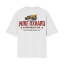 MIKE OXHARD (My C#cks Hard) Concrete Co. Employee Uniform Oversized Front Back Print White Tshirtooltaseedha.com