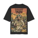 Punjabi Pablo (Pablo Escobar) Punjabi Cartel Edition Oversized Back Print Black T-Shirts Setooltaseedha.com