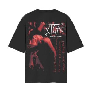 Raga Rapper (Rap Ka Mausam) – DHH | Desi Hip Hop | Oversized Front Back Printed Black Tshirt