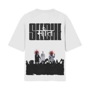 Seedhe Maut Rappers On Stage – DHH | Desi Hip Hop | Oversized Front Back Printed White Tshirt