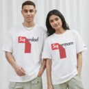 SuperMom & SuperDad - Couple Set Oversizeed Front Back Print White T-Shirts Setooltaseedha.com