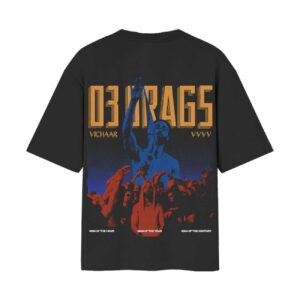 Vichaar Rapper (3 Drags) – DHH | Desi Hip Hop | Oversized Front Back Printed Black Tshirt