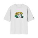 The Tuk-Tuk Hustle, Capital Commute - Delhi City Oversized Front Print White T-Shirt ooltaseedha.com