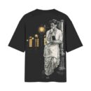 Soulful Devdas Bollywoof Vibe Unlocked Oversized Back Print Black T-Shirt ooltaseedha.com
