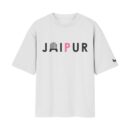 The Pink City Anthem, Hawa Mahal Heritage - JAIPUR City Oversized Front Print White T-Shirt ooltaseedha.com