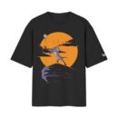 Rafiki Lion King But No Signal Funny Oversized Front Printed Black T-Shirt ooltaseedha.com