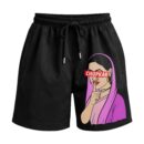 CHUP KAR Boss Lady Premium Relaxed Fit Front Print Black Shorts ooltaseedha.com