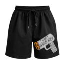 Hunger Pangs & Symbiotes The Zero Patience Threat | Foam Dart Gun | Premium Relaxed Fit Front Print Black ShortsTrunks | Venom | Premium Relaxed Fit Front Print Black Shorts (Copy) ooltaseedha.com