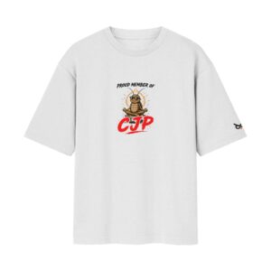 Cockroach Janta Party - Chronically Online | Oversized White Front & Back Print T-Shirt | OoltaSeedha