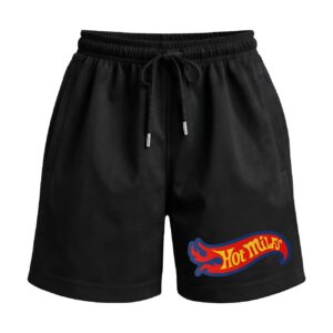Need for Stepmom – Hot Milfs | Hot Wheels Naughty Parody Premium Relaxed Fit Front Print Black Shorts