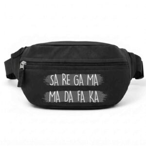 Sa Re Ga Ma | Raaga Gone Rogue Multi Style Printed Black Waist Bag / Fanny Pack