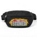 STONED Literally Funny Graphic Multi Style Printed Black Waist Bag / Fanny Pack ooltaseedha.com