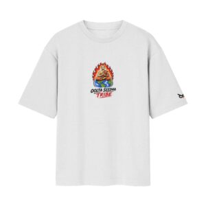 Stop Being Scared Of Being Disliked By Losers | Oversized White Front & Back Print T-Shirt | OoltaSeedha Tribe Merch ooltaseedha.com