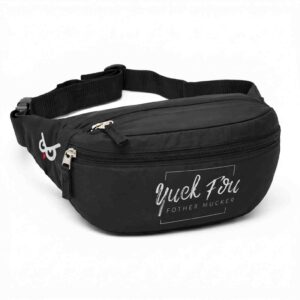 Respectfully Disrespectful | Yuck Fou Fother Mucker Multi Style Printed Black Waist Bag / Fanny Pack ooltaseedha.com