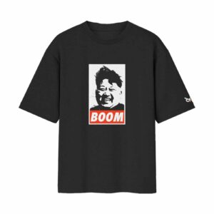Kim’s Boom Box – Supreme Parody Dictator Oversized Black Front Print T-Shirt | OoltaSeedha Kim’s Boom Box – Supreme Parody Dictator Oversized Black Front Print T-Shirt | OoltaSeedha