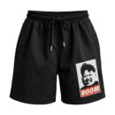 Kim's Boom Box - Supreme Parody Dictator Premium Relaxed Fit Front Print Black Shorts | OoltaSeedhaooltaseedha.com