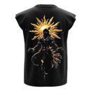 Divine Supreme Krishna The Cosmic Avatar | Premium Boxy Fit Back Printed Sleeveless Tank Top Vest ooltaseedha.com
