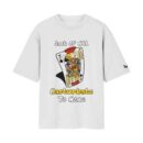 The Solo Jack Of All, Masturbate To None | Oversized White Front Print T-Shirt | OoltaSeedha.com