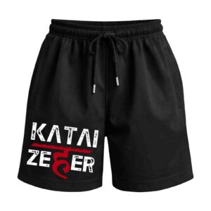 Katai Zeher Desi Slang – Absolute Poison Premium Relaxed Fit Front Print Black Shorts | OoltaSeedha Katai Zeher Desi Slang – Absolute Poison Premium Relaxed Fit Front Print Black Shorts | OoltaSeedha