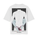 Error 404: Pleasure Found, Natkhat Seedhe Maut | Oversized White Front Back Print T-Shirt | OoltaSeedha.com