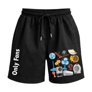 The Real Only Fans – Literally Just Fans Premium Relaxed Fit Front Print Black Shorts | OoltaSeedha The Real Only Fans – Literally Just Fans Premium Relaxed Fit Front Print Black Shorts | OoltaSeedha
