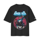 Punish Her - Adult Humor Comic Parody Oversized Black Front Print T-Shirt | OoltaSeedha ooltaseedha.com