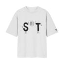 Just Saying HI, The Accidental Swear Word SHIT | Oversized White Front Print T-Shirt | OoltaSeedha.com