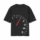 Final Destination Speedometer - Speed Kills Oversized Black Front Print T-Shirt | OoltaSeedhaooltaseedha.com