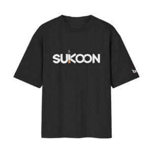 Smokey Sukoon – Edgy Cigarette Typography Oversized Black Front Print T-Shirt | OoltaSeedha Smokey Sukoon – Edgy Cigarette Typography Oversized Black Front Print T-Shirt | OoltaSeedha