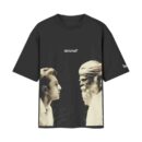 Darta Hai? The Existential Check, Tamasha Movie Scene | Oversized Black Front Print T-Shirt | OoltaSeedha.com