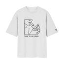 Time To Go Home - Edgy Smoker Aesthetic | Oversized White Front Print T-Shirt | OoltaSeedha