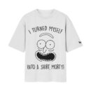 The Mad Scientist Rick & Morty - Turned Into A Shirt | Oversized White Front Print T-Shirt | OoltaSeedha