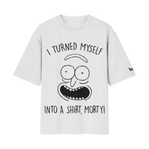 The Mad Scientist Rick & Morty – Turned Into A Shirt | Oversized White Front Print T-Shirt | OoltaSeedha The Mad Scientist Rick & Morty – Turned Into A Shirt | Oversized White Front Print T-Shirt | OoltaSeedha