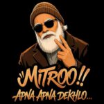 The Supreme Leader | Mitroo, Apna Apna Dekhlo | Oversized Black Front Print T-Shirt | OoltaSeedha ooltaseedha.com