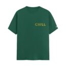 The Herbal "Chill" Typography | Green Regular Fit Pocket Print T-Shirt | OoltaSeedha.com