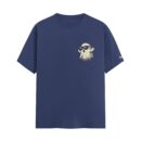 Dead Inside But Still Dripping Ghost | Navy Blue Regular Fit Pocket Print T-Shirt | OoltaSeedha.com