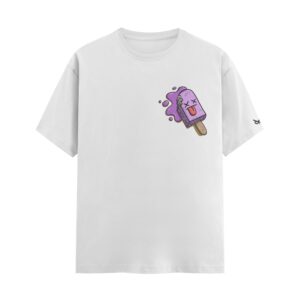 Dead Inside Melting Popsicle | White Regular Fit Pocket Print T-Shirt | Oolta Seedha