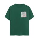 Be The Entire Problem Sticky Note | Green Regular Fit Pocket Print T-Shirt | OoltaSeedha.com